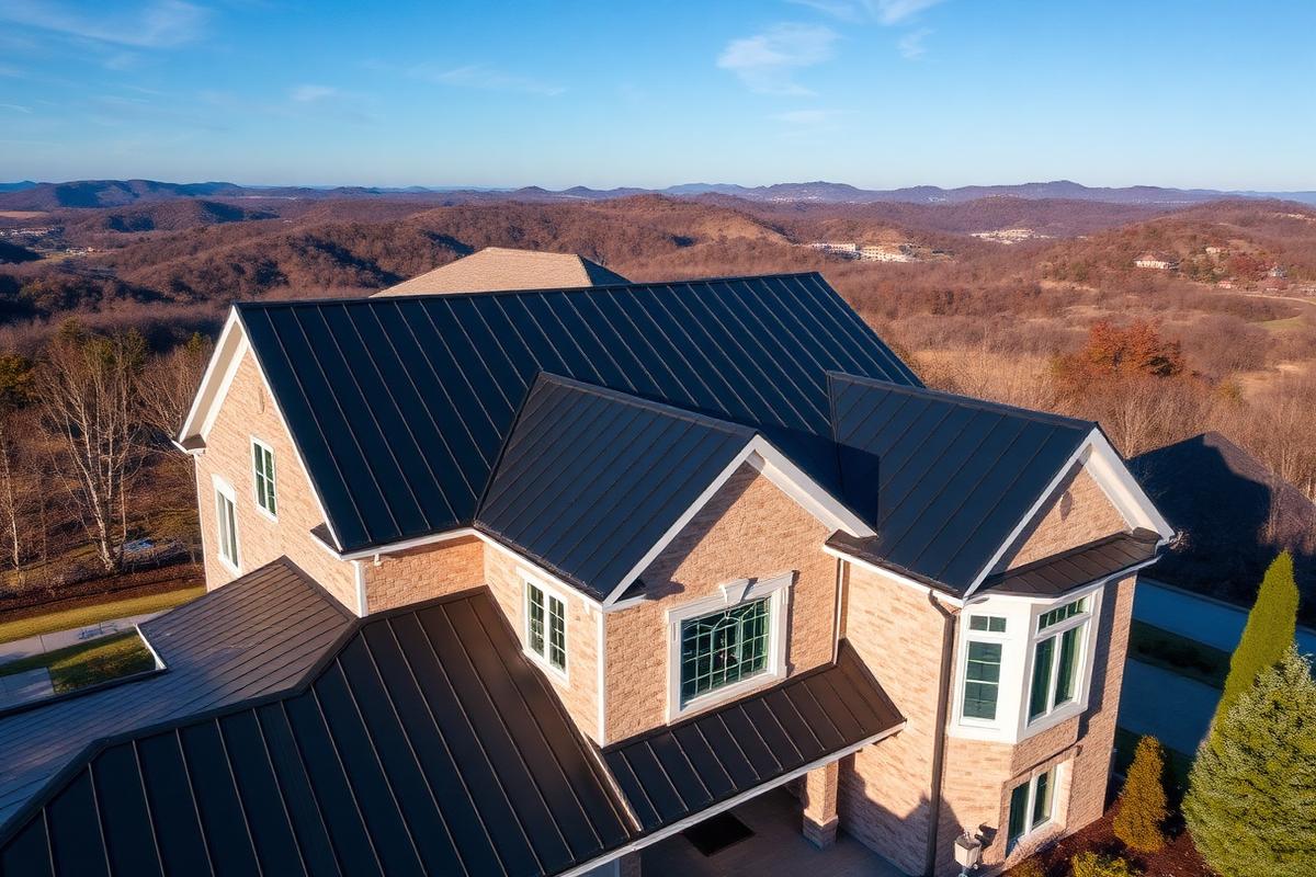 სახლი პრემიუმ ლითონის სახურავით